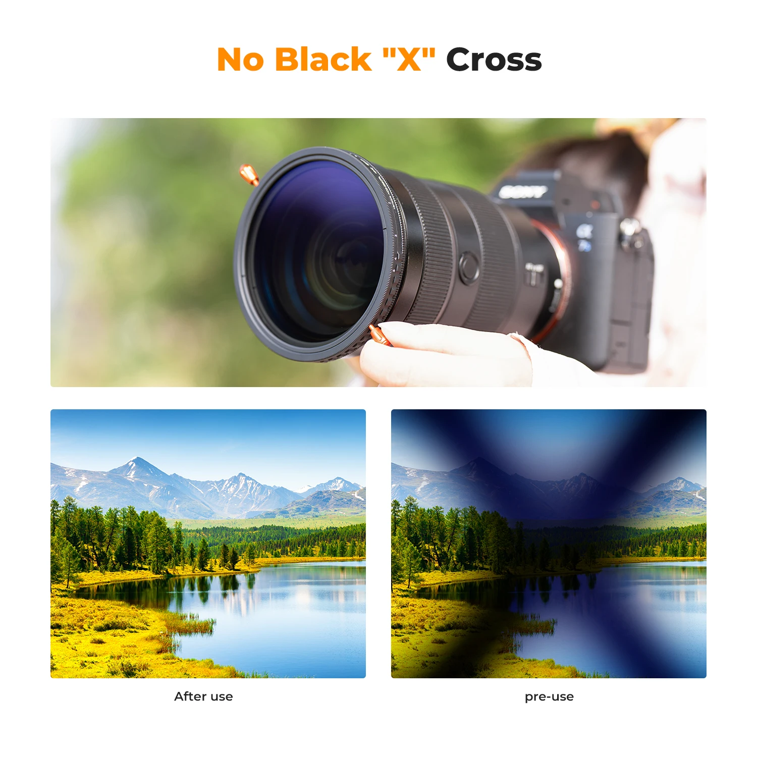 K&F Concept 2 in 1 CPL ND Filter 58mm 55mm 52mm 49mm ND2 32 82mm 77mm 72mm 67mm Variable ND32 62mm 46mm 43mm 40.5mm 37mm VND32