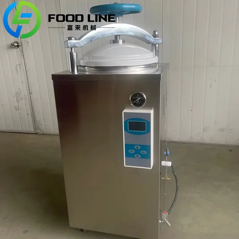 Оптовый высококачественный полуавтоматический паровой стерилизатор с цифровым дисплеем под давлением и вертикальным давлением