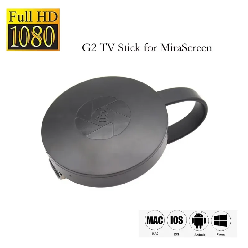 

1080P G2 Miracast TV Dongle Wifi Wireless TV Stick Supoort HDMI-Compatible HD Mirror Screen Display Adapter For IOS Andorid