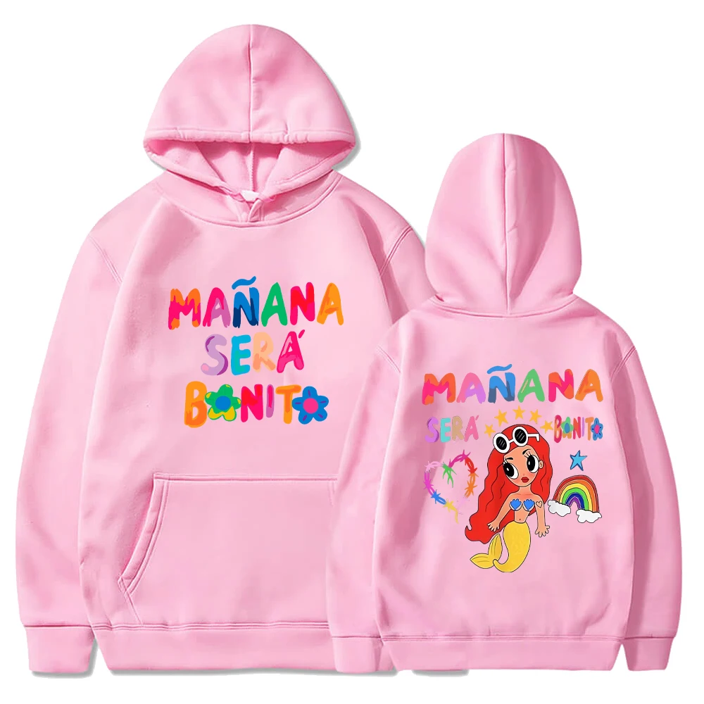 2024 Female Singer Karol G Hoodies Manana Sera Bonito Printing Hoodie Multi-colors Sweatshirts Y2k Fleece Hoody for Men Women