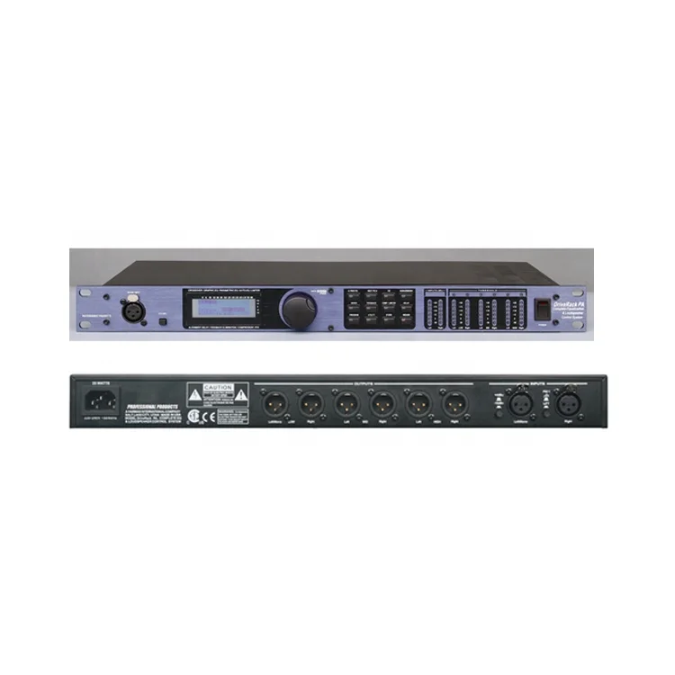 DriveRack PA Professional Sound Drive Rack 2 Input 6 Output Complete Equalization & Loudspeaker Control System