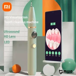 Xiaomi mijia visueller Ultraschall Scaler elektrische HD Munds pülung Zahnstein Zahnstein entferner Instrument Entfernung von Zahnstein