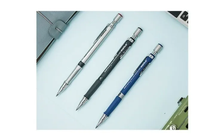 2–9-teiliges Druckbleistift-Set, 2,0 mm, mit schwarzer/farbiger Minenmine zum Schreiben, Skizzieren, Zeichnen, Malen, Schule, automatischer Bleistift – Detail 7