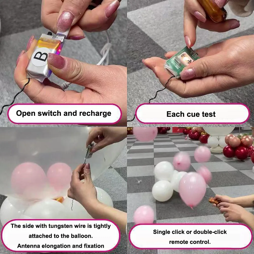 Remote Control Balloons Kit For Exploding Blaster Balloon Machine Balloon Poppers Wedding Birthday Marriage Stage Exploder Kit