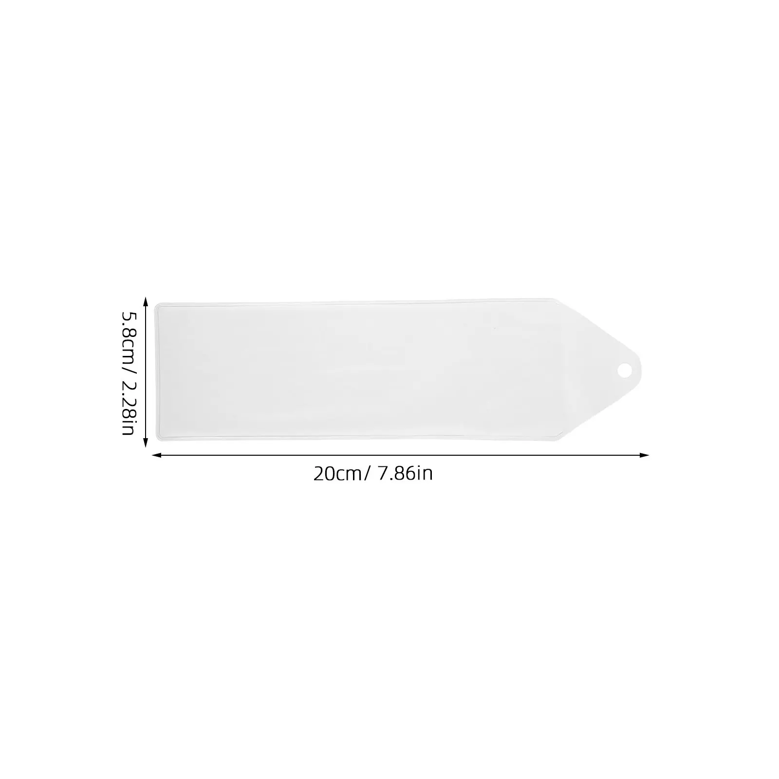 10Pcs Clear PVC Bookmark Sleeve Organizer Lightweight Waterproof Bookmark Protector with Hole Punch for Book Lovers Photo