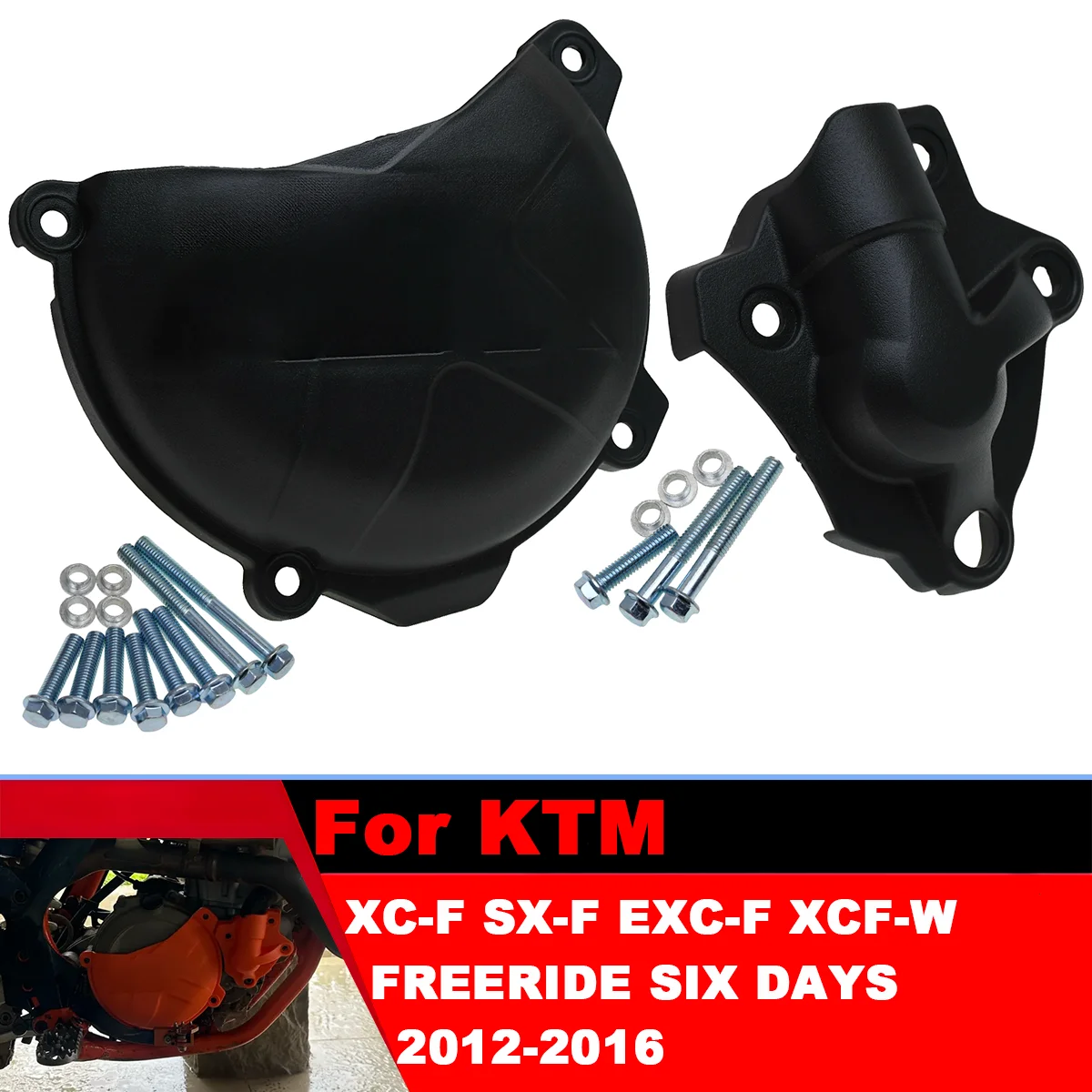 

Water Pump Clutch Protector Guard Cover For KTM 250 350 SX-F EXC-F XC-F XCF-W SIX DAYS FREERIDE 2012-2016 Enduro Dirt Pit Bike