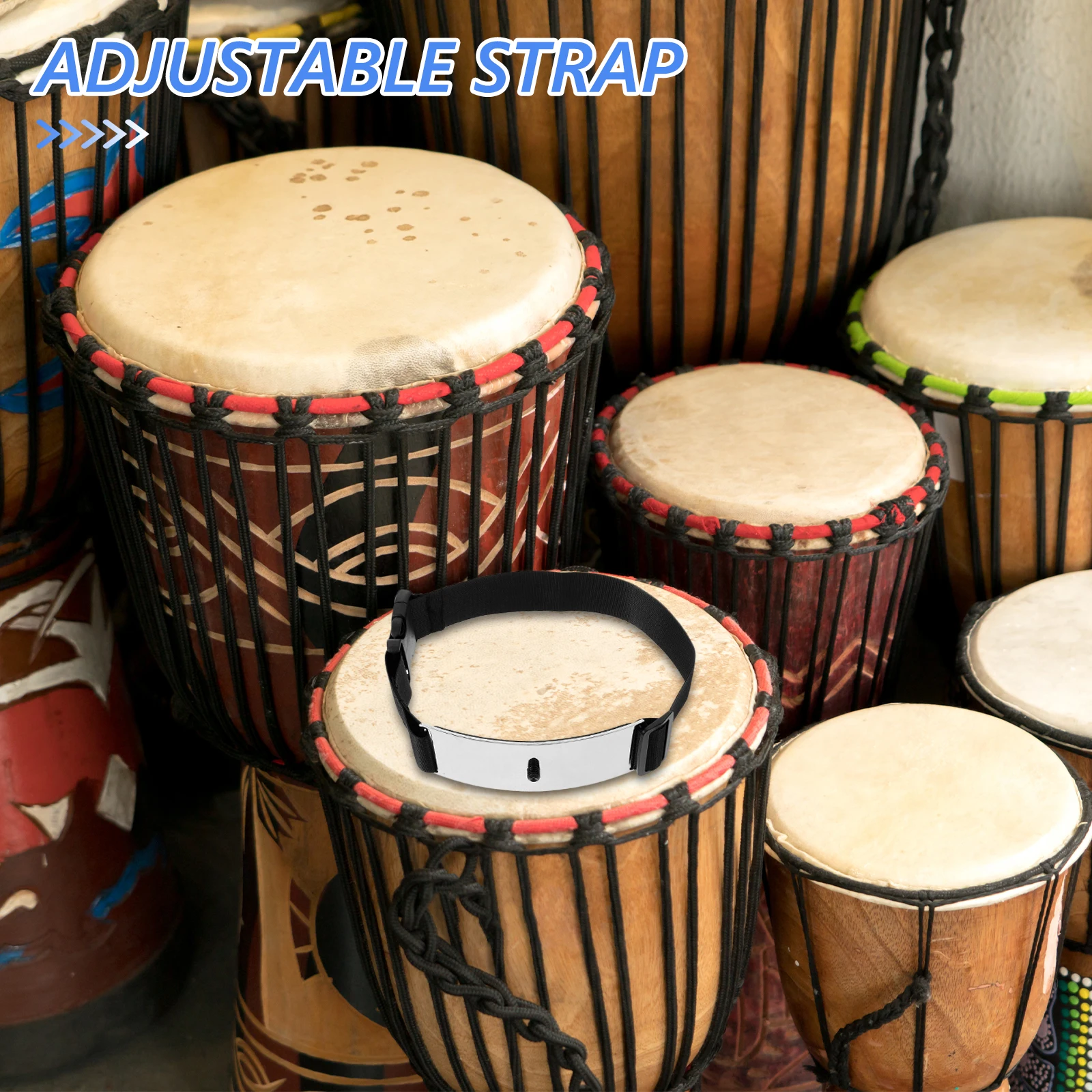 

Practice Dumb Drum Pad Leggings Percussion Instrument Accessories Kit Fixing Belt