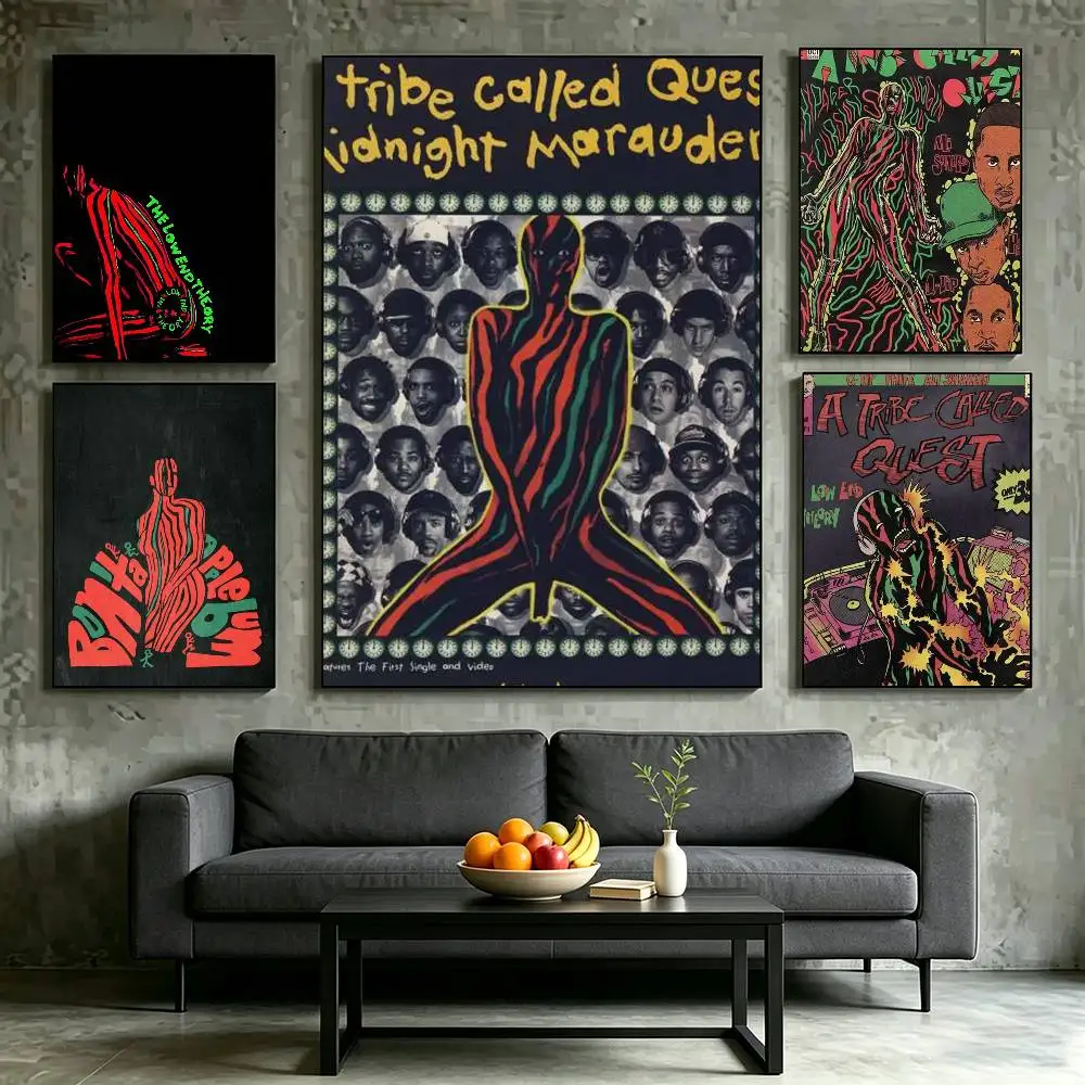 Band A Tribe Called Quest Album Poster Waterproof Wall Art Sticker For Bar Living Room Vintage Decor High Quality Print Gift