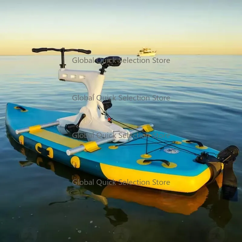 

Commercial Port-able Sea Sport Equipment Electric Boat Bicycle Bicicleta Acuastica De Oedal Drop Stitch Inflatable Water Bike