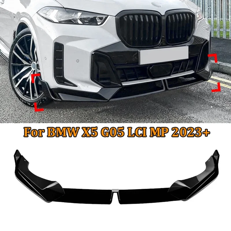 

New！ Foe BMW X5 G05 LCI MP front bumper lip spoiler diffuser body modification accessories 2023 2024