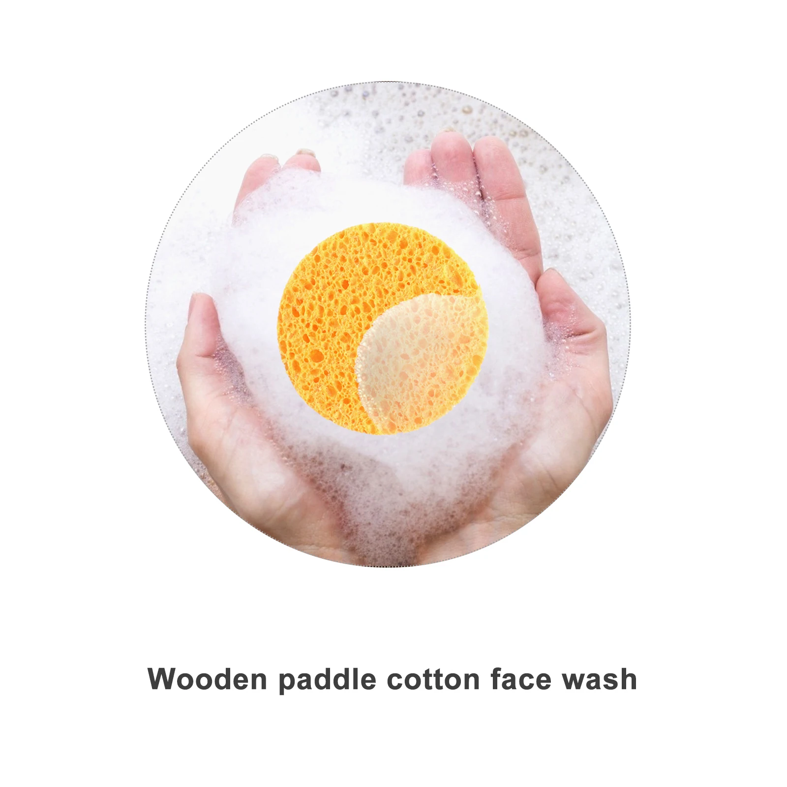 

10pcs Wood Pulp Facial Cleansing Sponges Exfoliating Face Puff Makeup Remover Cellulose Cleaning Pads Sensitive Skin Daily Use