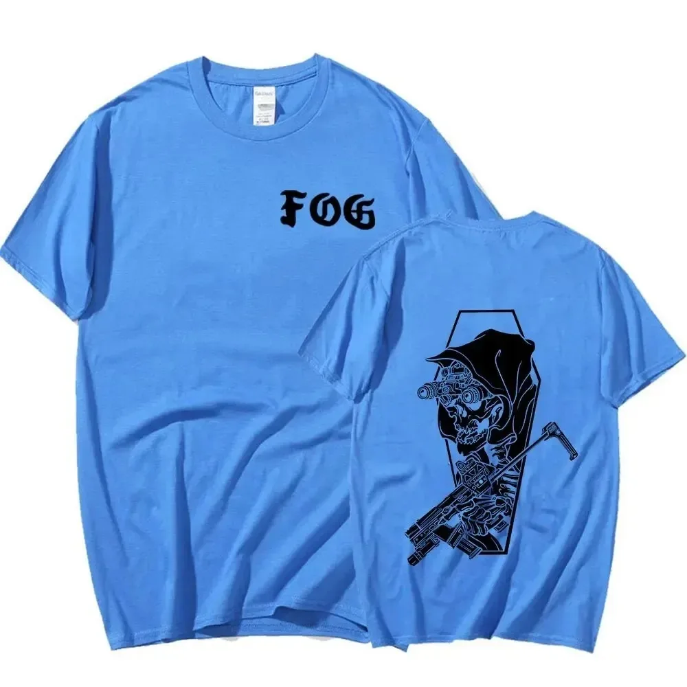 2024 New FOG Forward Observations Group Graphic T Shirts Men Women Hip Hop Skeleton Punk T-shirt Casual Cotton Oversized T Shirt