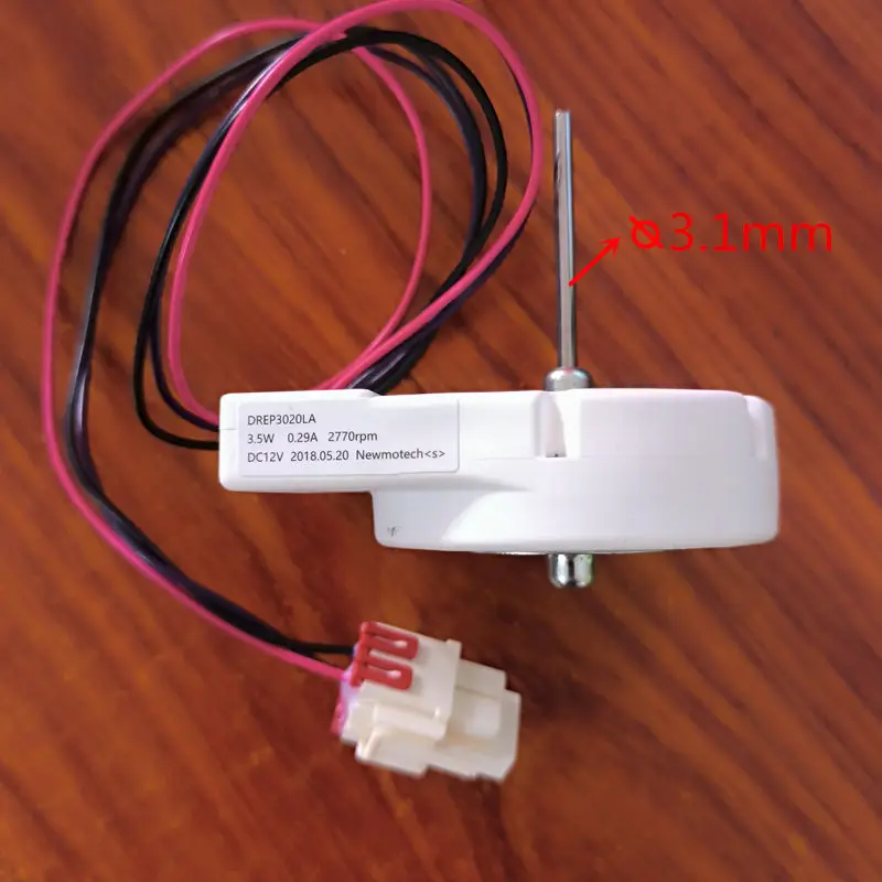 Adecuado para motor de ventilador de refrigeración de refrigerador Samsung DREP3020LA 3,5 W 0.29A 2770rpm Dc12v