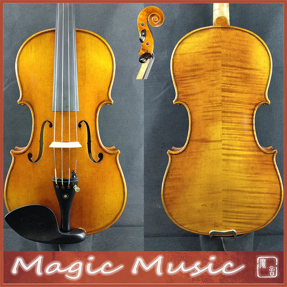 7/8 Size Violin Antonio Stradivarius 1714 Soil Professional Violin Size 7/8 Violine European Wood Hand Made