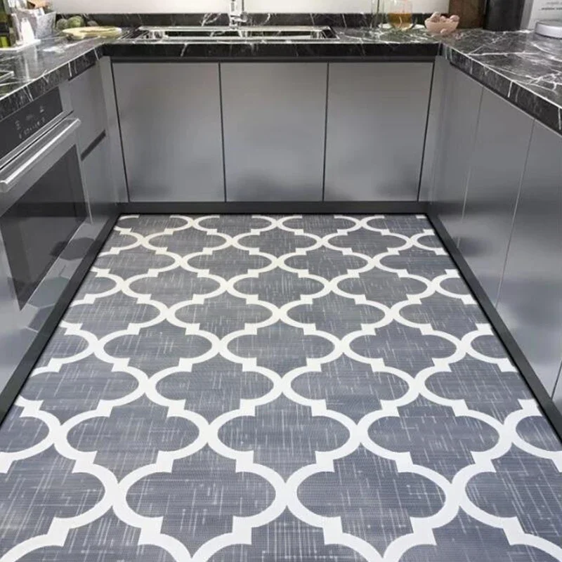

Modern Simple Kitchen Carpet Anti Slip and Water Absorption Kitchen Mat Large Area Rug for Dining Room Home Entrance Alfombra 러그