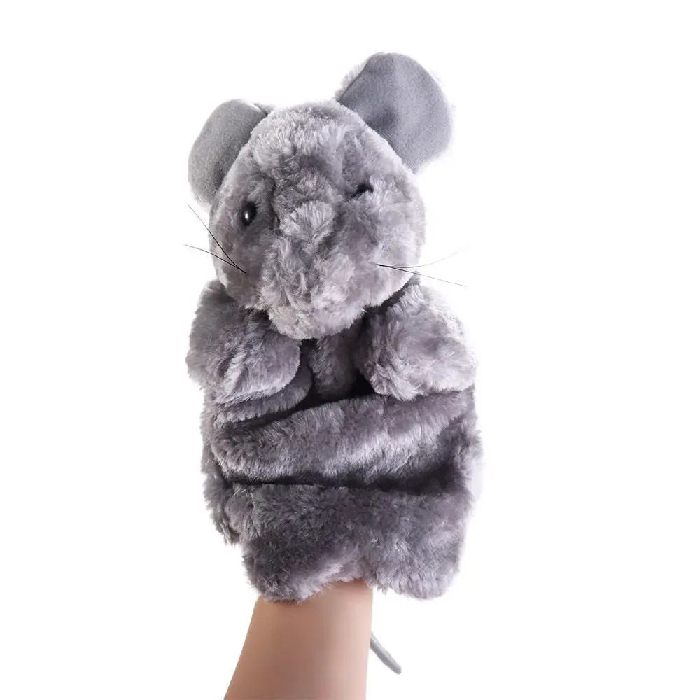 Marionnette de souris en peluche, jouets d'oreiller, maison de jeu, main d'animal, beurre