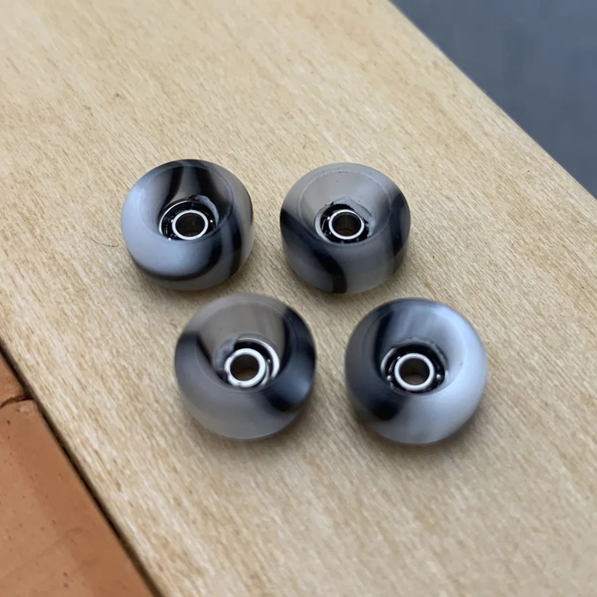 Swirl Color CNC Fingerboard Wheels Professional for Finger Skateboard Toys