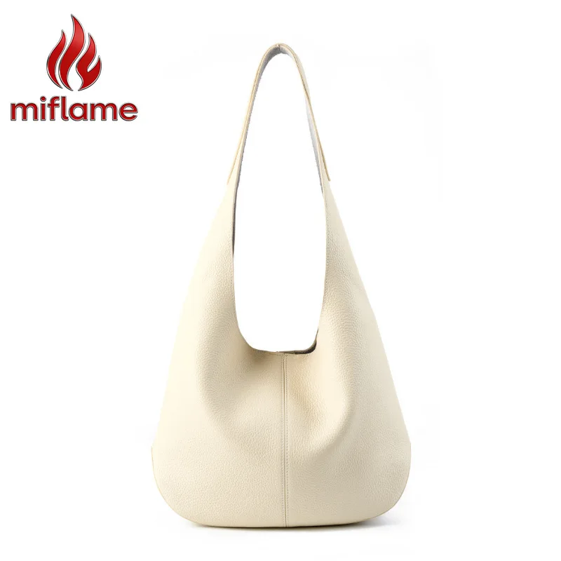 Shoulder Bag for Women Genuine Leather Spacious Daily Work Bag Logo-Free Minimalist Design Fashion Trend Tote Bags Handbag