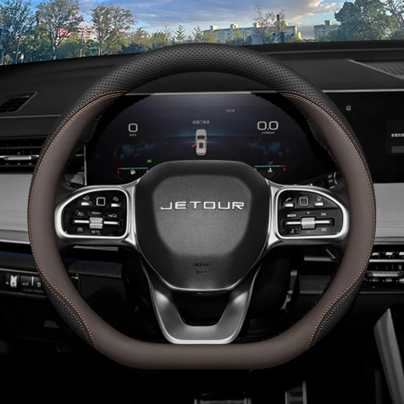 Für Jetour Traveler Shanhai T2 X70 Plus Pro X90 Plus Universal Auto Lenkrad Abdeckung Schutz Shell Auto Zubehör Leder