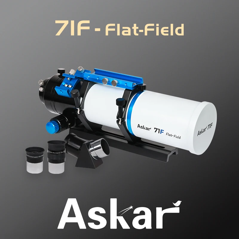 

Астрономический телескоп Sharp Star Askar 71F, стандартная комплектация с тремя визуальными насадками, профессиональный телескоп для наблюдения за глубоким космосом.