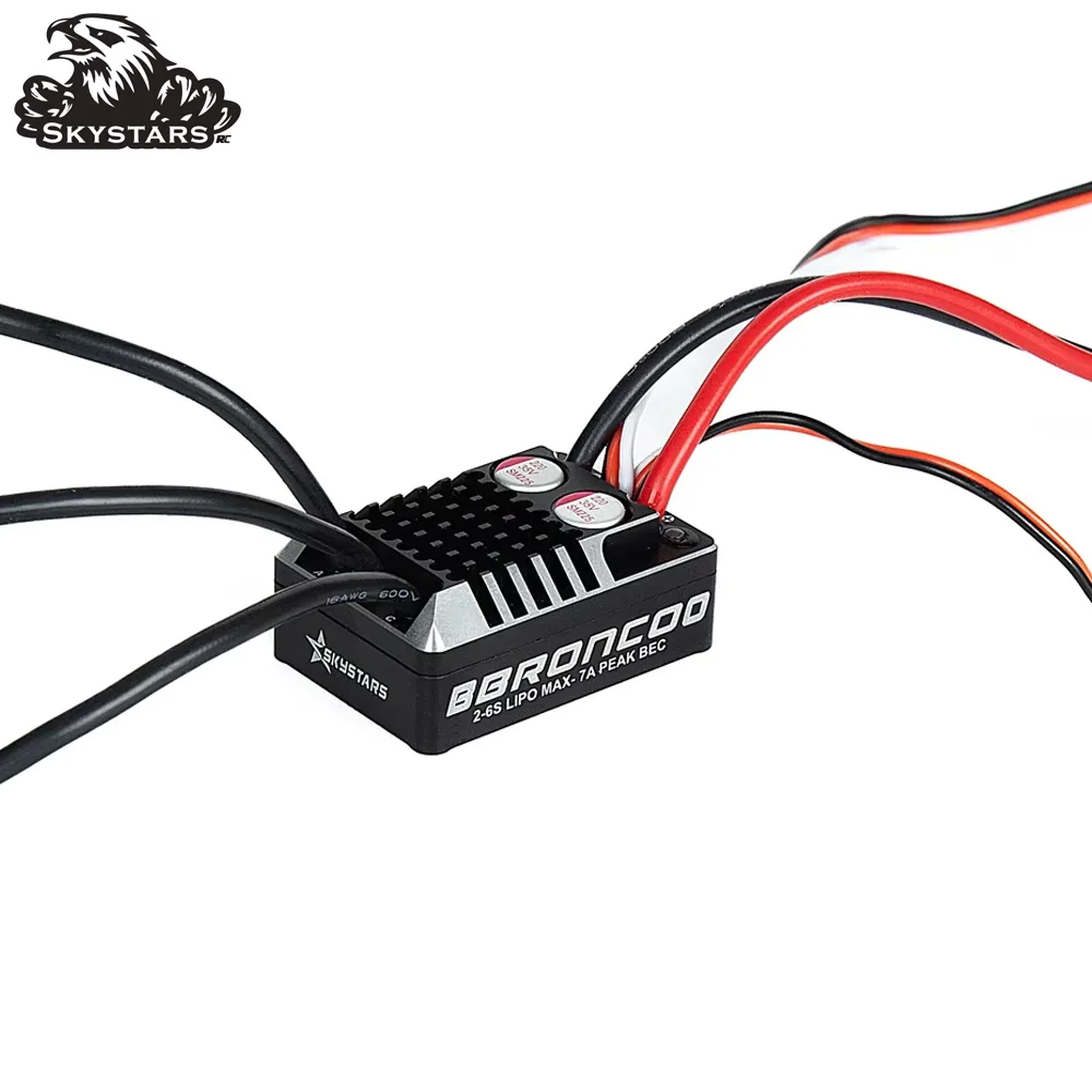 

Skystars 50A 2-6S Водонепроницаемый бесщеточный 32-битный ESC с регулируемым BEC для радиоуправляемых краулеров SCX10 TRX-4 TRX-6 масштаба 1/8 1/10