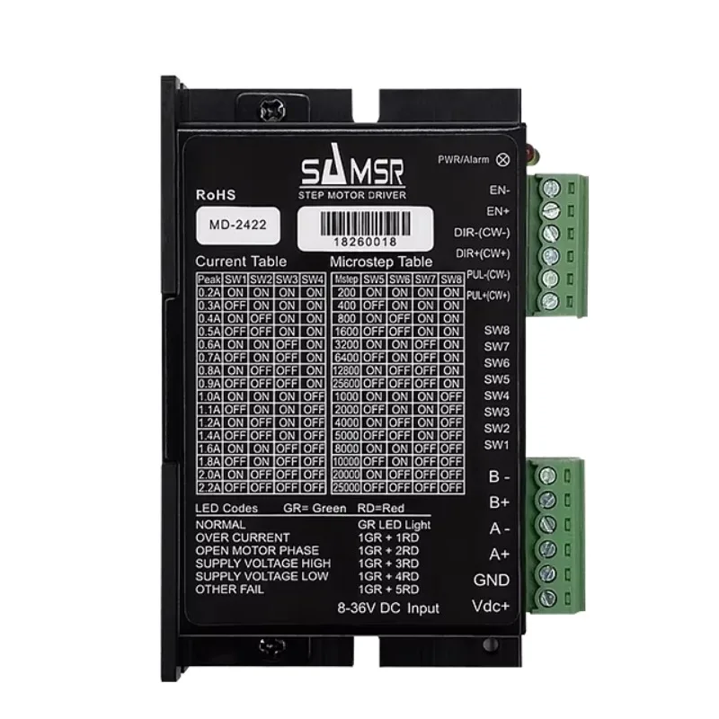 XmsjOriginal Fábrica 2 Fase Driver de Motor de Passo Controlador de Driver de Passo Controlador de Motor de Passo MD-2422