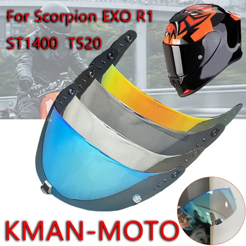 R1 capacete viseira escudo para visiere escorpião exo r1 proteção airuv à prova de poeira uv corte viseira acessórios capacete da motocicleta