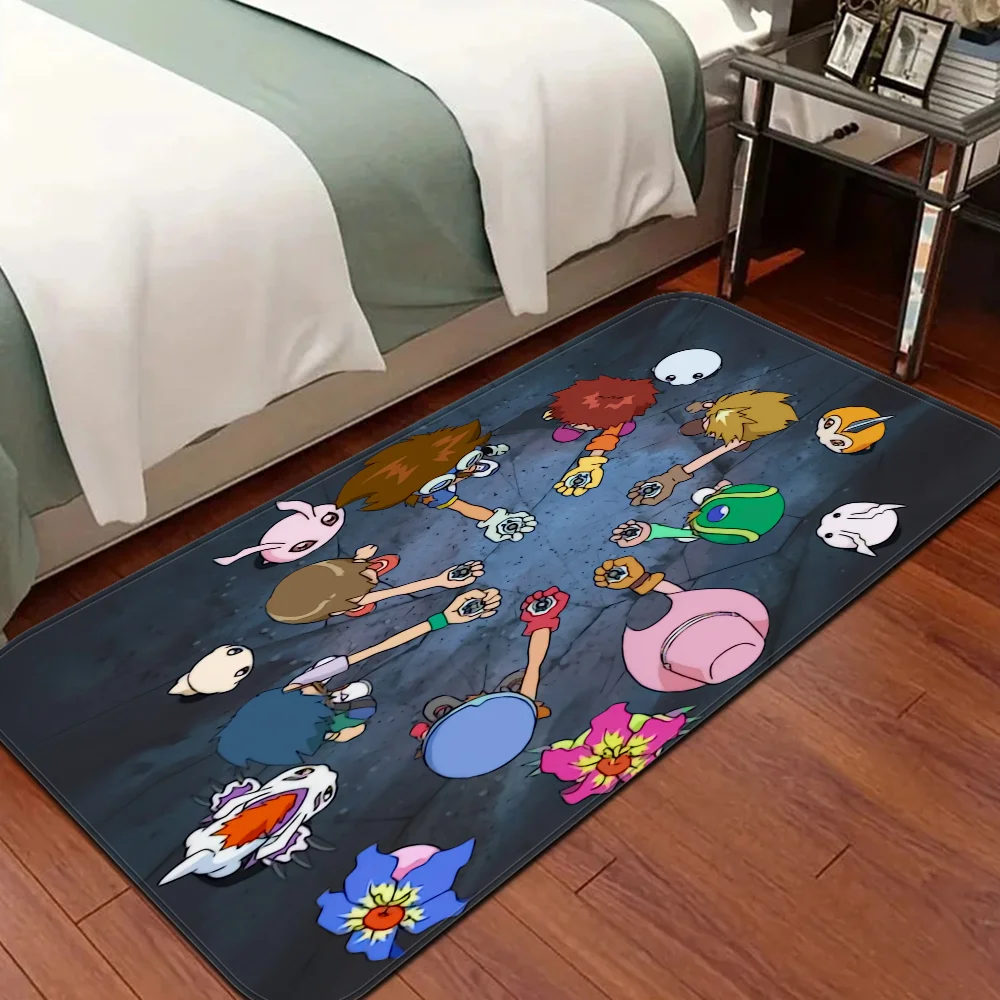 Digimon-Adventure Monster Floor Mat Floor Mat INS Style Soft Bedroom Floor House Laundry Room Mat Anti-skid Household Carpets