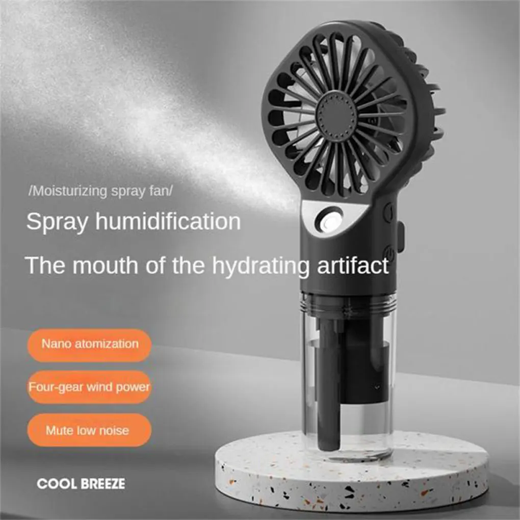 Handheld Air Conditioner Mini USB Rechargeable Portable Humidifier Mist Cooler Cooling Spray Humidifier Fan for Home Office Dorm