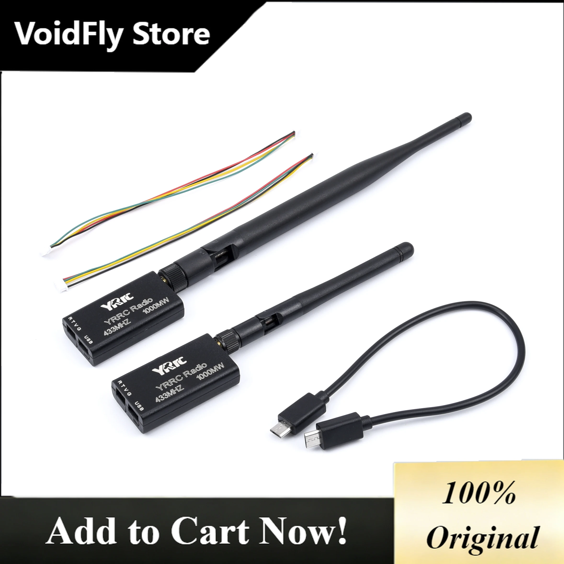 VoidFly 3DR 433Mhz / 915Mhz 100MW 500MW Radio Telemetry Air Ground Data Transmit Module for APM2.6 APM2.8 Pixhawk 2.4.8 Flight C