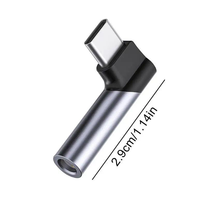 Right Angle Type C to 3.5mm Aux Audio USB to 3.5mm Headphone Jack Adapter Audio Converter Earphone