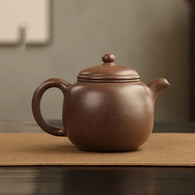 240ML Yixing Machining Purple Clay Teapot Paozun Tea Pot Chinese Tradition Teaware Oolong Pu\'re Tea Set Kung Fu Filter Kettle