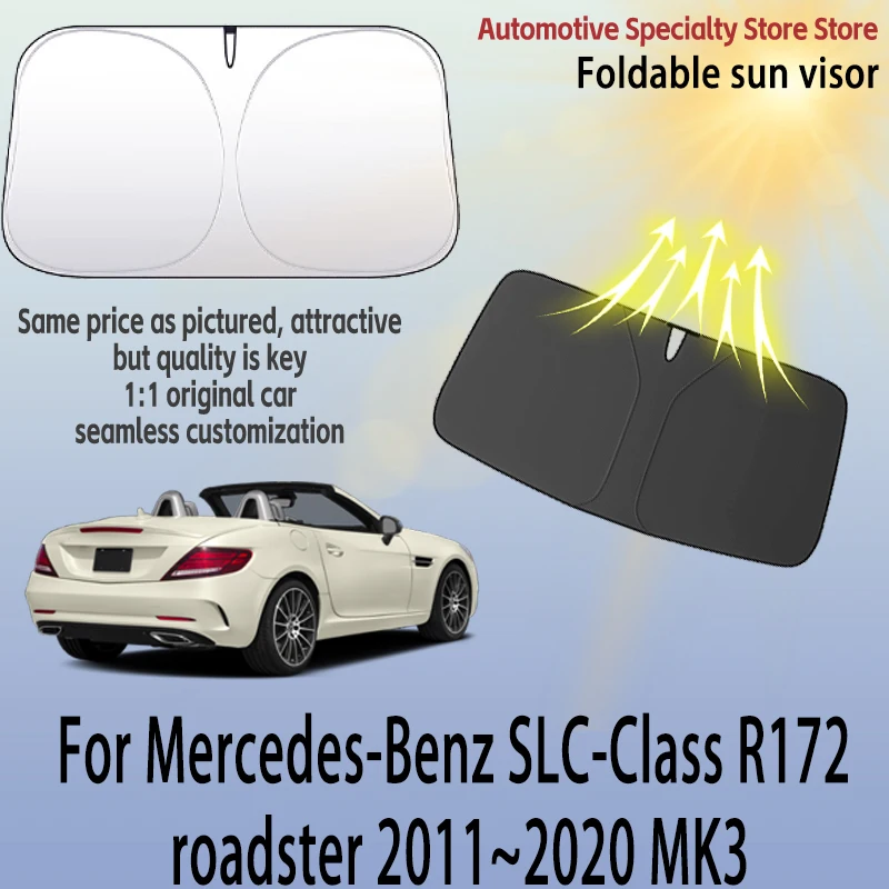 

For Mercedes-Benz SLC-Class roadster 2011~2020 Front Windshield Sunshade Privacy curtain Car Sun Visor High quality Accessories