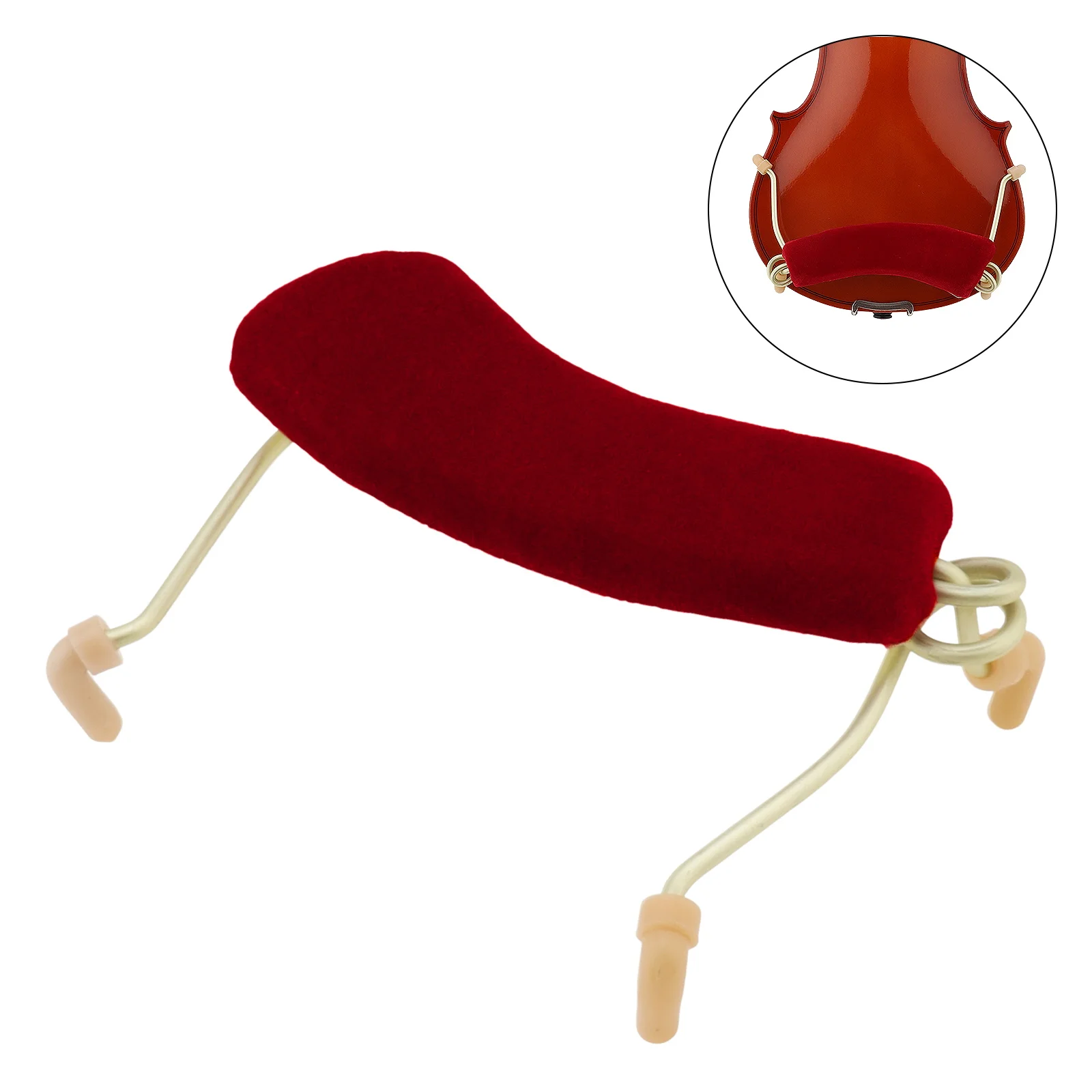 Violin Shoulder Pad Professional Stringed Instrument Accessories for 3/4 4/4 Size Fiddle Shoulder Rest Padded