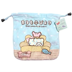 Muslimate borsa con coulisse in peluche borsa portaoggetti carina Kawaii borse Organizer da viaggio per orsi Anime