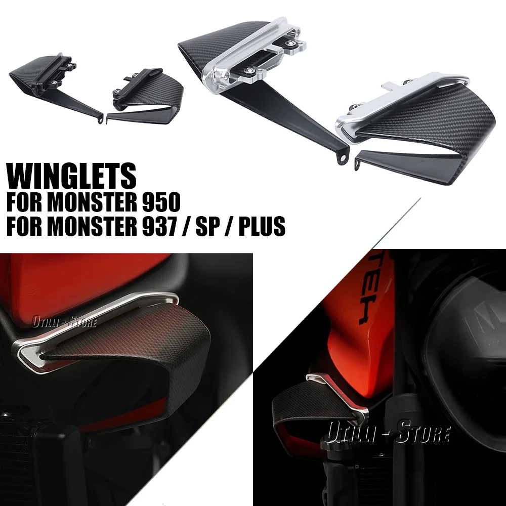 Modification Spoiler Wing Aerodynamic Side Winglet For DUCATI Monster 937 SP Plus MONSTER 950 Monster937 Monster950 2021 2022 23