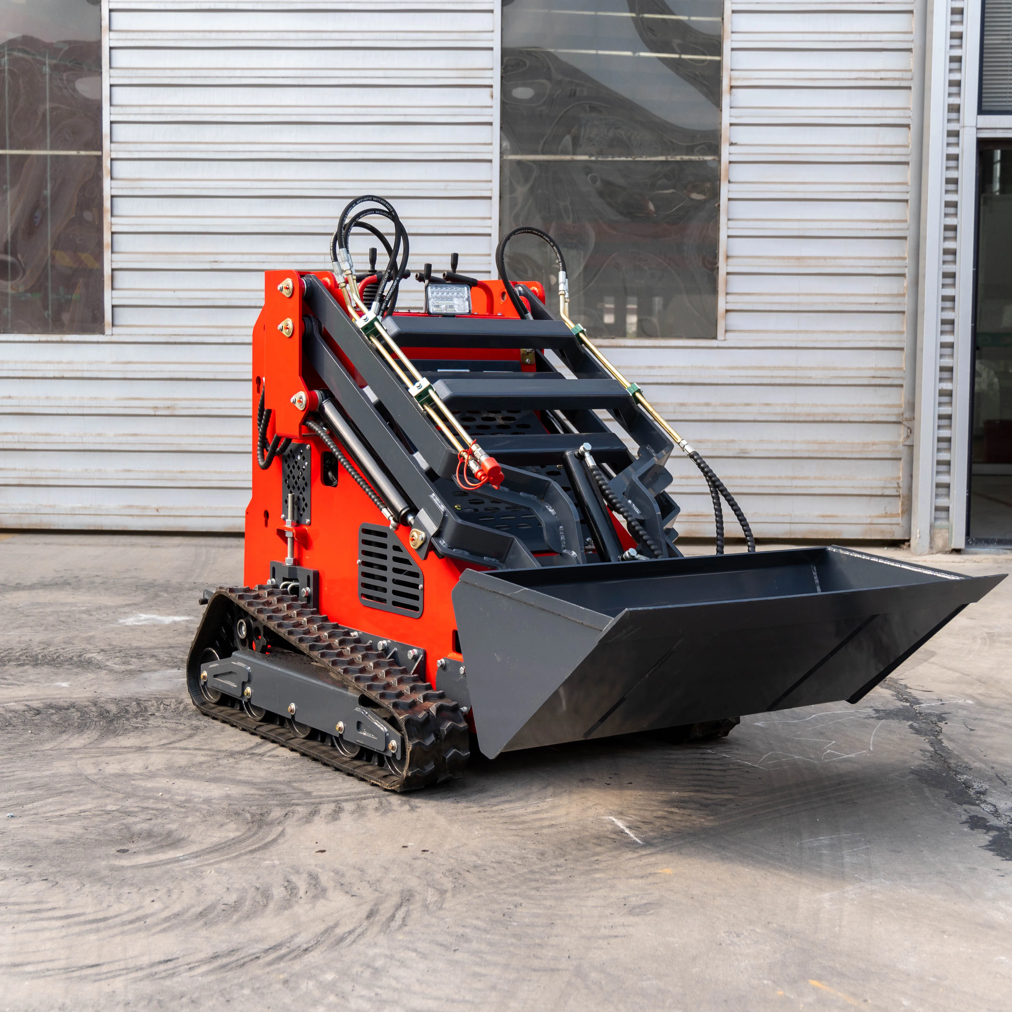 Factory Price Hydraulic Skid Steer Loader Multi-Purpose Four Mini Wheel Loader Customized Fast Operating Speed Skid Loader