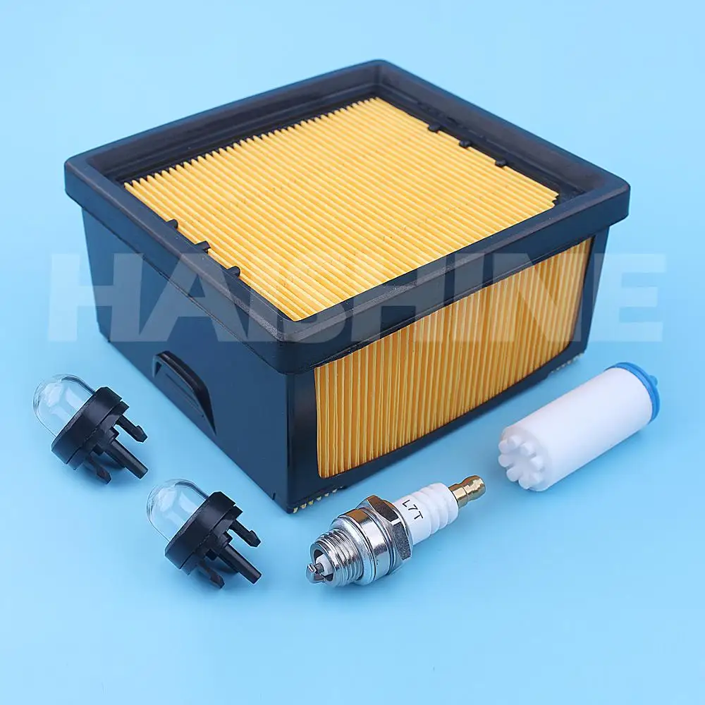 Air Fuel Filter Primer Bulb Spark Plug Candle Kit For Husqvarna K760 Partner Cut Off Concrete Saw 525470601 525 47 06-01