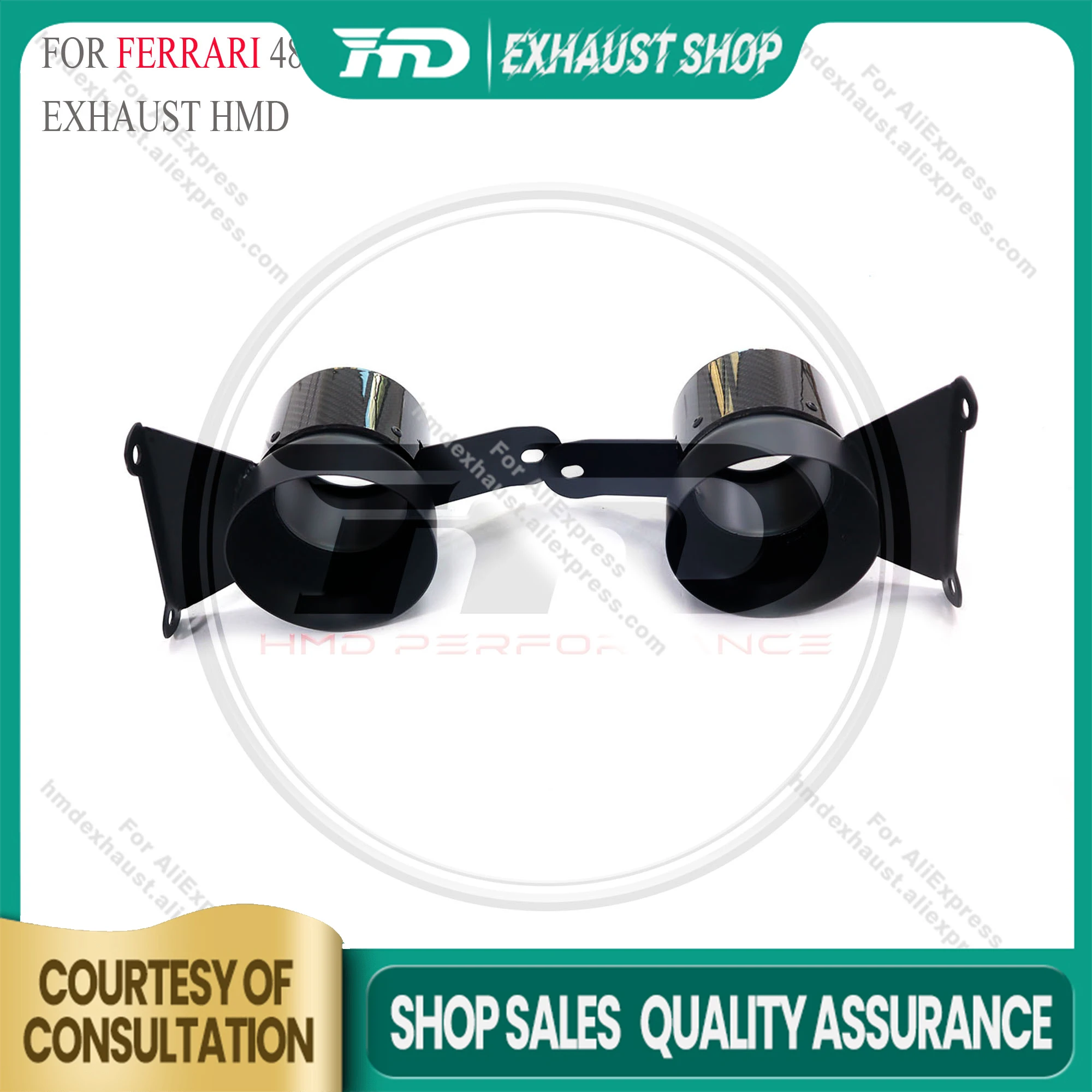 

Насадки HMD для Ferrari 488, специализированный выхлоп из углеродного волокна, точно подходит для установки без потерь, ручная сварка TIG, дизайн «сделай сам»