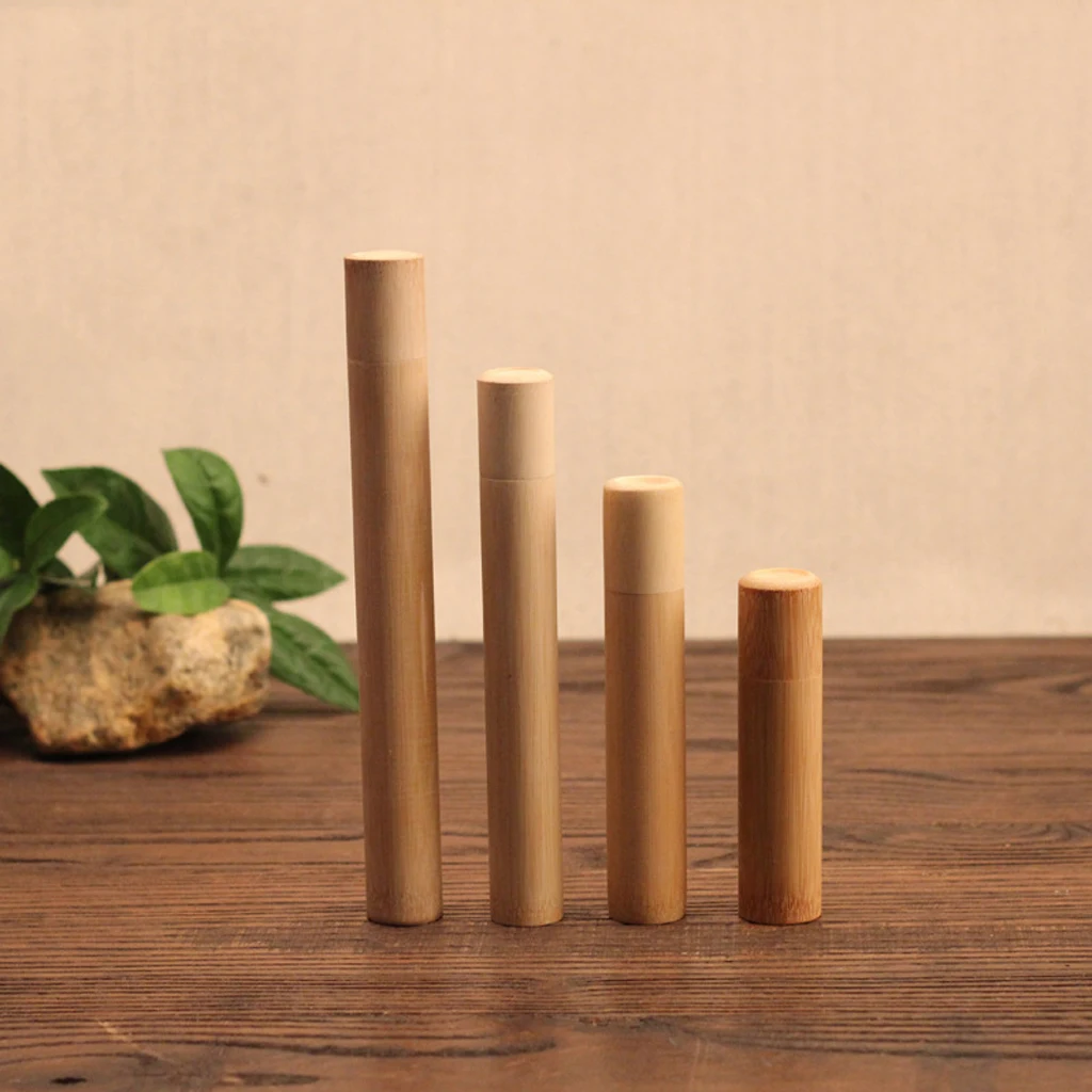 Portable Bamboo Tea Canister Set - Eco-Friendly Storage Solution