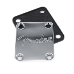 1 Set Electric Guitar Neck Plate with Screws for ST TL Guitar ,Jazz Bass Replacement Black