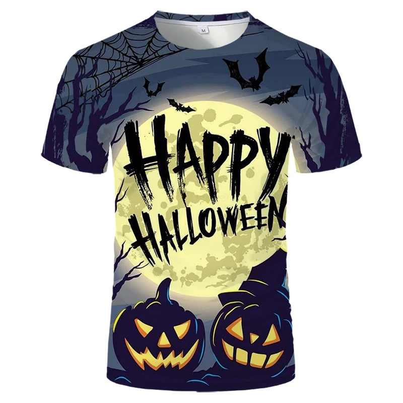 2024 Summer New Halloween Graphic T-shirts New Arrival Trendy Party Style T shirt Casual Stylish Trendy Unisex Funny Tops