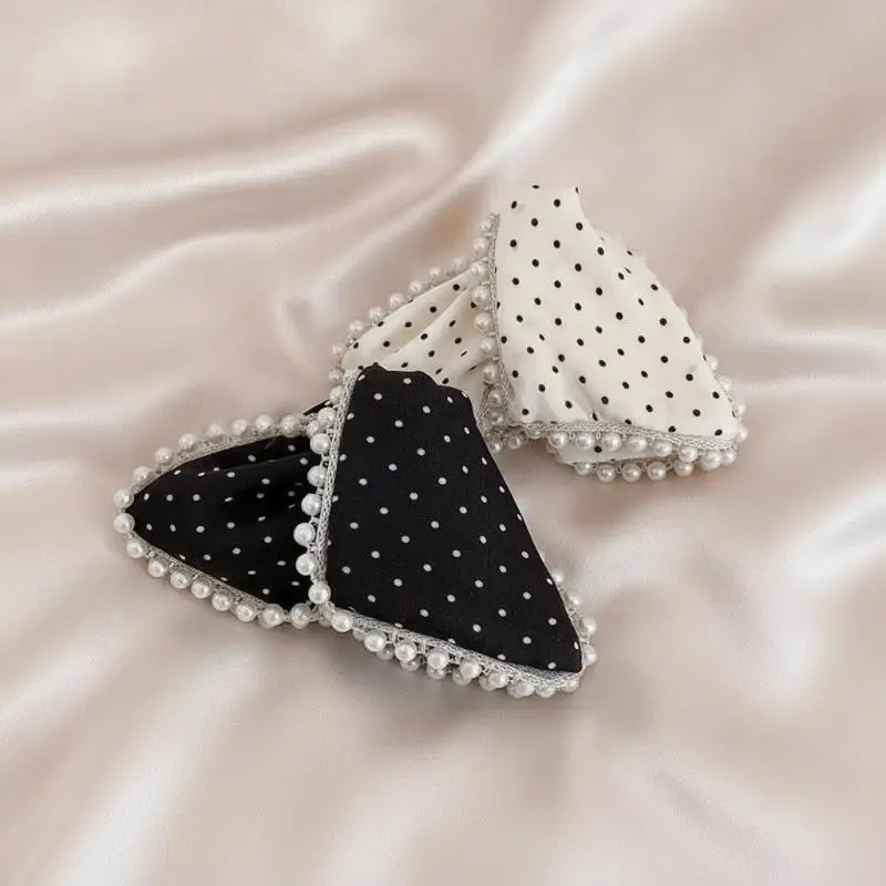 Large Polka Dot Hair Claw Elegant Pearls Hairpins Women Girls Sweet Hair Ornament Hair Grab Clip Fashion Hair Accessories