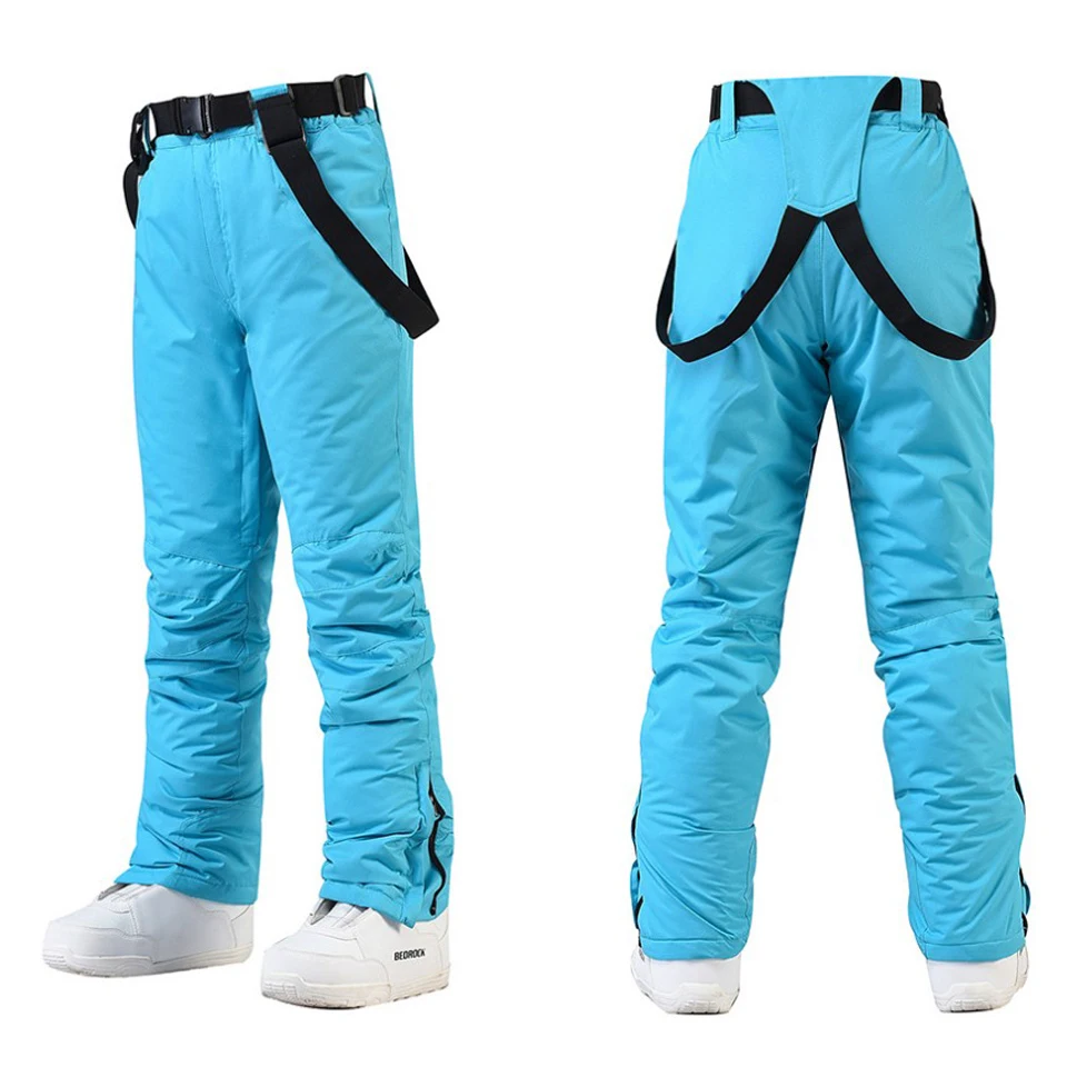 New 2022 Ski Pants Men And Women -30 Temperature Windproof Waterproof Warm Snow Trousers Winter Snowboarding Pants