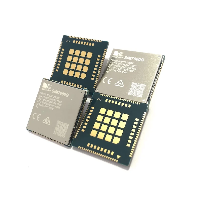

Модуль SIM7600 SIM7600G SIM7600G R2 LTE CAT1 4G/3G/2G+GNSS (LCC+LGA) для глобальных IoT-приложений