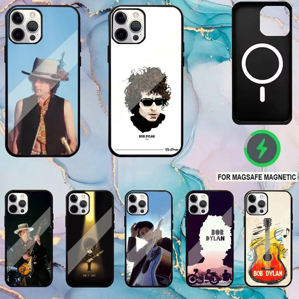 

Singer B-Bob Dylan Phone Case For iPhone17,16,15,14,13,12,11 Plus,Pro Max Magnetic Magsafe Wireless Charging