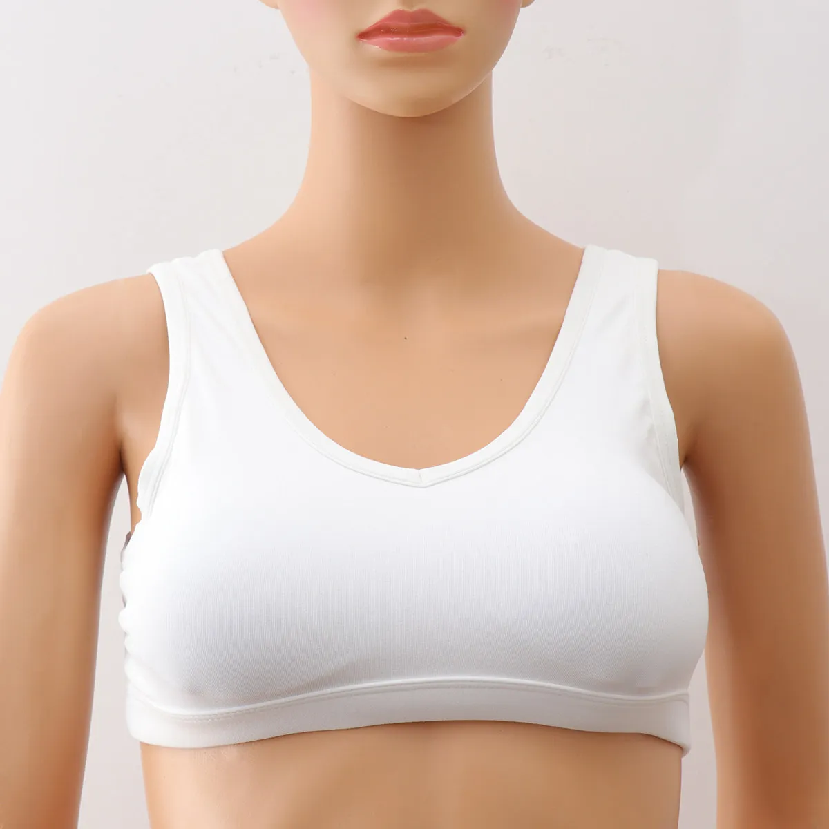 Womens Wireless Sports Bra Reversible Racerback Medium Impact Breathable Yoga Running Cycling Fitness