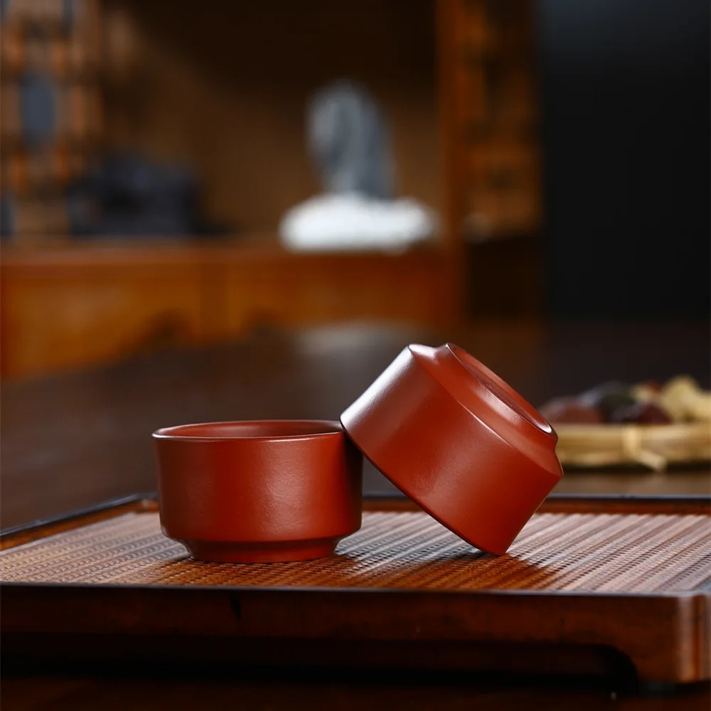 45cc 65cc Antique Purple Clay Tea Cup Chinese Portable Master Cup Household Tea Accessories Traditional Zisha Small Tea Bowl