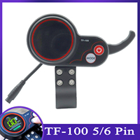 5/ 6 Pin Instrument TF‑100 Communication Speedometer for KUGOO M4 Electric Scooter Kickscooter Display Panel With USB Charging