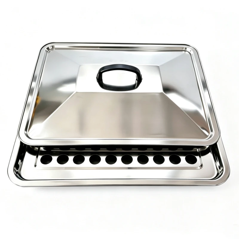 Stainless Steel Rectangular Plastic Cup With Lid, Base Tray, Art and Design Products, Christian Holy Communion